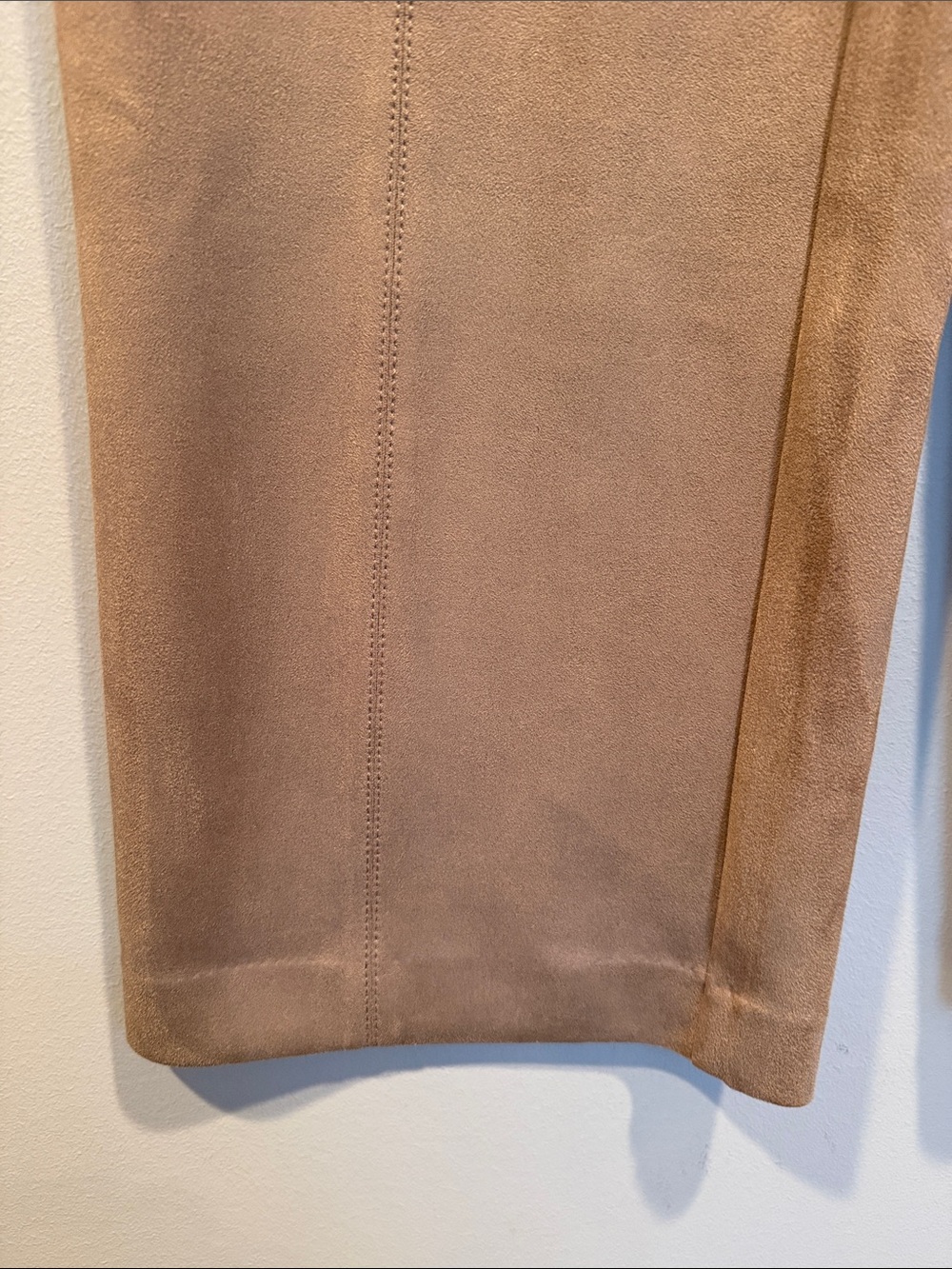 Ann Taylor Wide-Leg Faux Suede Pants in Camel - Picture 3 of 10